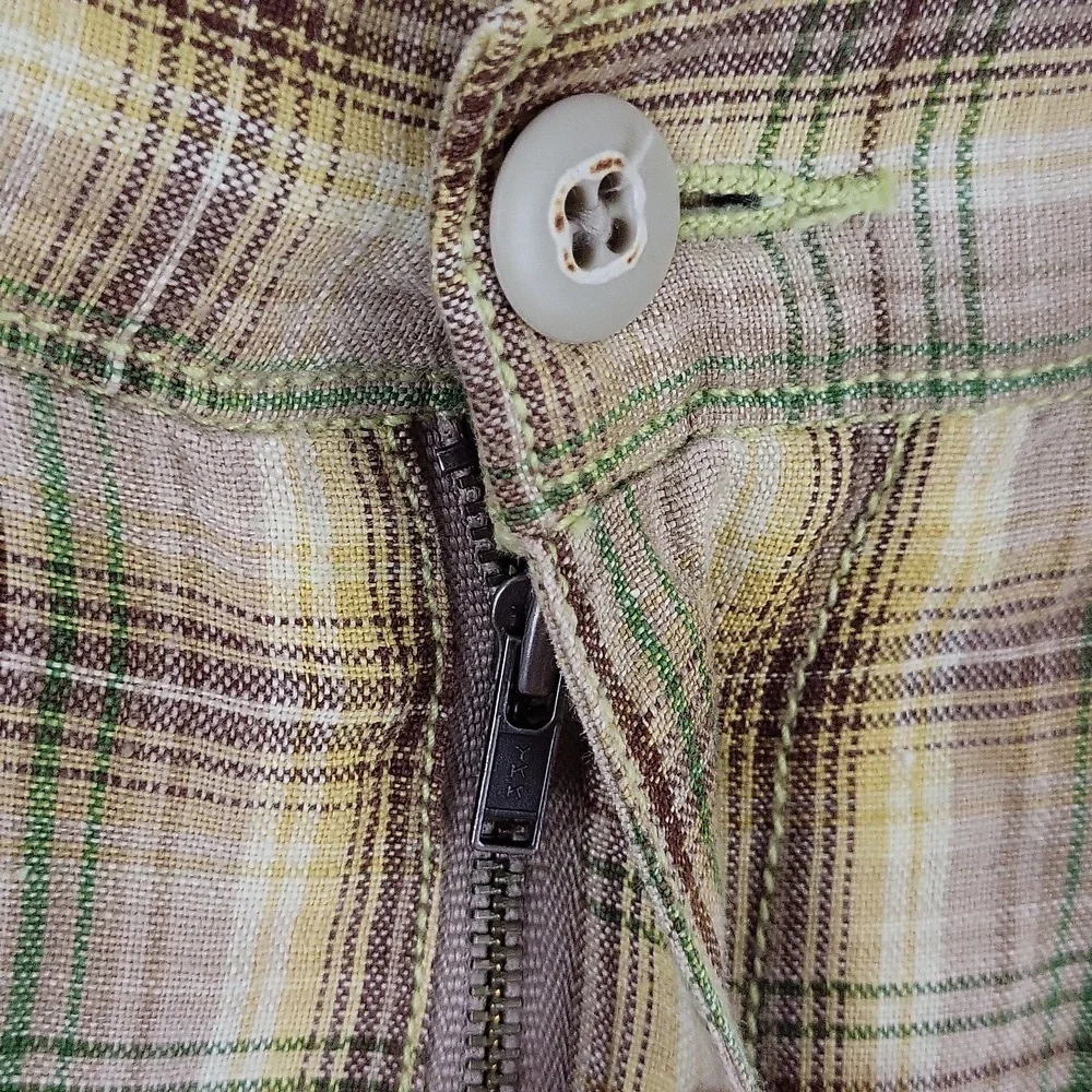 Tommy Bahama Linen Plaid Shorts Size 34